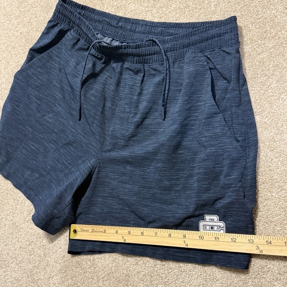 Lululemon Shorts Mens Large Blue Pace Breaker Linerless Swim and Dive Logo - Picture 3 of 6